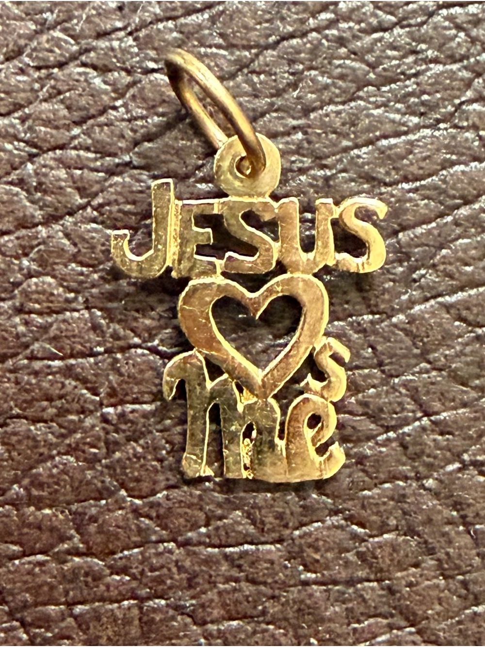 Jesus Loves Me 14k Pendant Charm